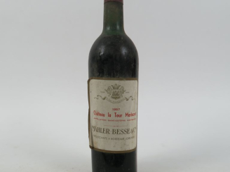 Vente aux enchères 1 BOUTEILLE CHÂTEAU LA TOUR MARBUZET MÄHLER BESSE   CIE - 1957 - LB - 