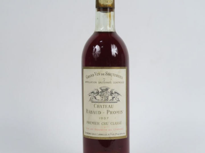 1 BOUTEILLE CHÂTEAU RABAUD PROMIS 1er CC SAUTERNES - 1957 - BG