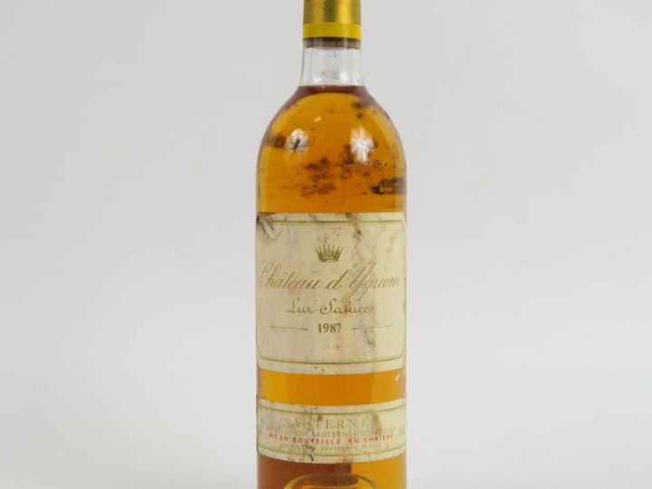 1 BOUTEILLE CHÂTEAU D'YQUEM 1er CCS SAUTERNES - 1987 - BG/ES