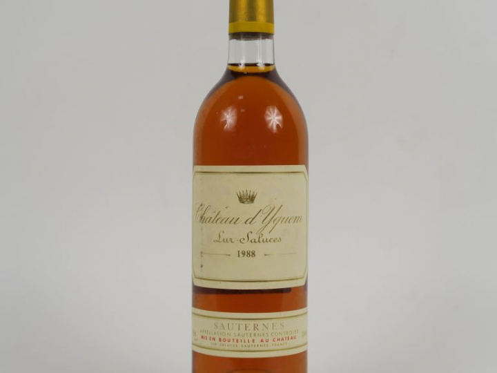 1 BOUTEILLE CHÂTEAU D'YQUEM 1er CCS SAUTERNES - 1988 - BG
