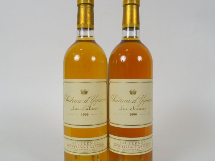 2 BOUTEILLES CHÂTEAU D'YQUEM 1er CCS SAUTERNES - 1999