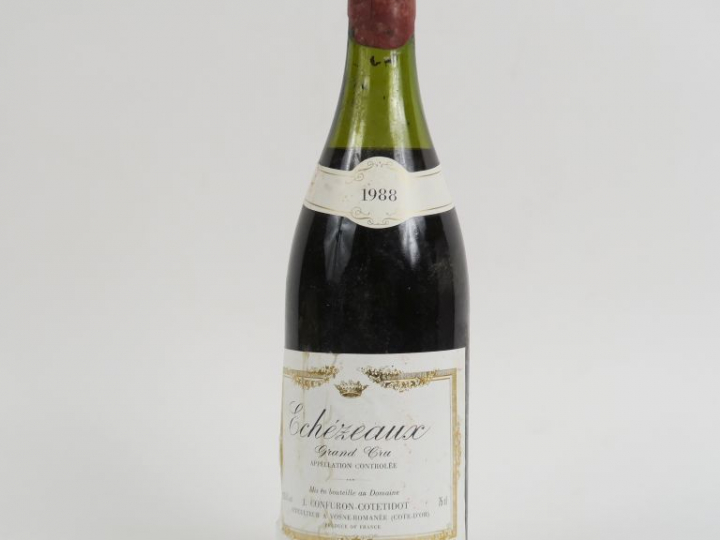 1 BOUTEILLE ÉCHÉZEAUX GC CONFURON COTETIDOT - 1988 - 5 CM/CAPS CIRE AB