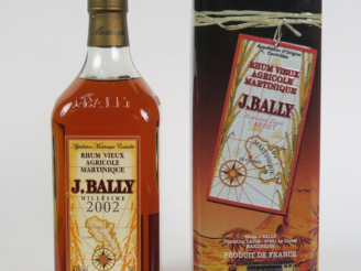Vente aux enchères 1 BOUTEILLE RHUM J. BALLY 43° - 2002 - COFFRET