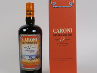 Vente aux enchères 1 BOUTEILLE RHUM CARONI EXTRA STRONG 110° PROOF 17 ANS DISTILLE EN 199
