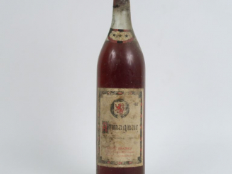 Vente aux enchères 1 VIEILLE BOUTEILLE (1 L) ARMAGNAC CAVÉ FRÈRES '***'