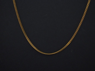 Vente aux enchères Chaine en or jaune, maille gourmette.  Long. 51 cm Poids. 6,78 g