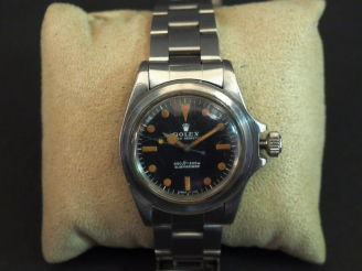 Vente aux enchères ROLEX,  Submariner  Ref. 5513 No. 2553097 Montre bracelet de plongée e