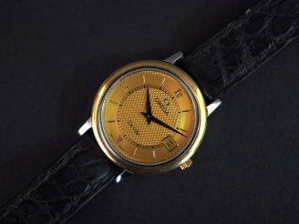 Vente aux enchères OMEGA, de Ville Monte bracelet en acier.  Cadran rond à chiffres romai