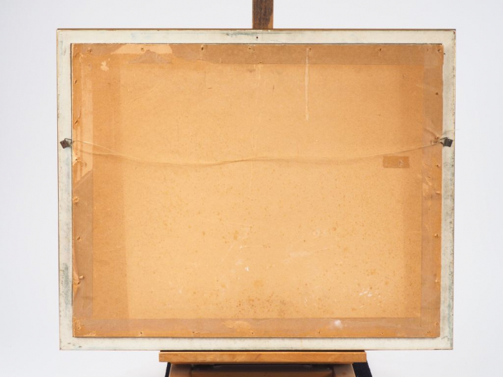 BOKERMANN. "Ibiza". Gouache signée en bas à gauche et datée 1960. Dim.