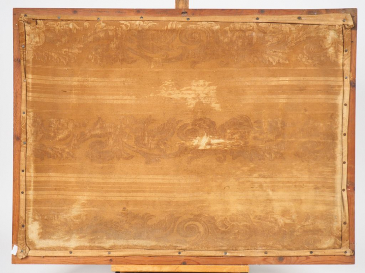 André FONS GODAIL.  "Village catalan". Huile sur toile, signée en bas 