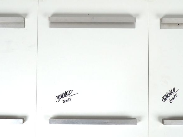 GLACHNER. "Eclats" Tryptique. Dim. de chaque panneau :  60 x 45 cm