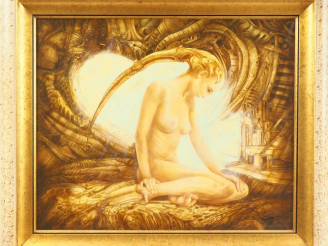 Vente aux enchères GONZALEZ. "nue fantastique" Dim. 60 x 73 cm