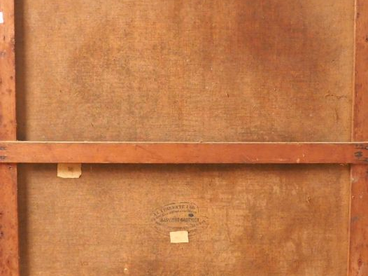 HARISSON. "portrait de vieillard" Grande huile sur toile, signée en ha