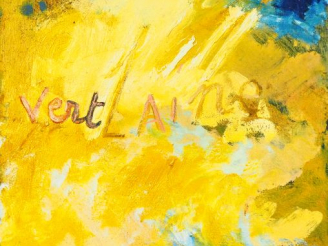 Vente aux enchères LEBIE. "Vert Laine" . Huile sur toile, signée en bas à droite . Dim. 8