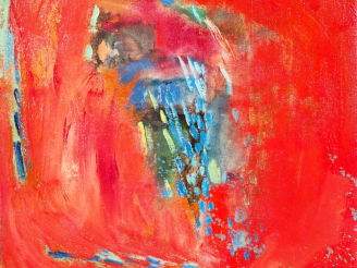 Vente aux enchères LEBIE. "Broyer du noir". Huile sur toile, signée en bas à droite. Dim.