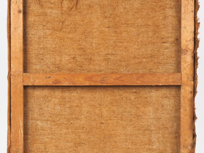 Lucien MAILLOL.  "Bouquet de fleurs dans un vase en faïence" Huile sur