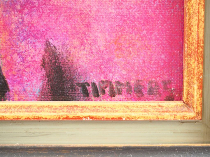 TIMMERS. "Portrait" Huile sur toile, signée en bas à droite. Dim. 50 x