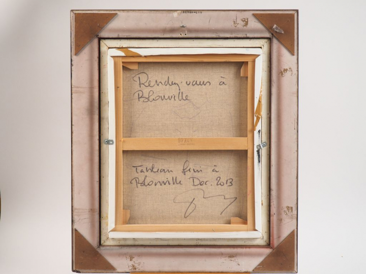 TIMMERS. "Portrait" Huile sur toile, signée en bas à droite. Dim. 50 x