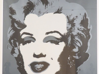 Vente aux enchères Andy WARHOL.  "Portrait de Marilyn". Impression en couleur. Published 