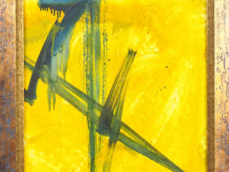 Vente aux enchères Khatchatrian ZAVEN. "Composition". Aquarelle sur papier. Signée en bas