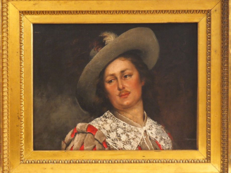 Vente aux enchères Ferdinand ROYBET. "portrait de gentilhomme" Huile sur toile, signée en