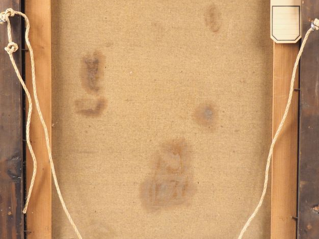 Mario CAVAGLIERI.  "Jeune femme pensive à la fenêtre". Huile sur toile