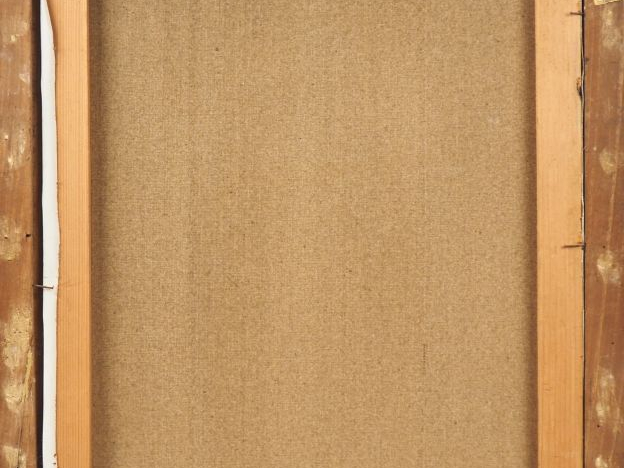 Mario CAVAGLIERI.  "Ruelle en hiver" Huile sur toile, signée en bas à 