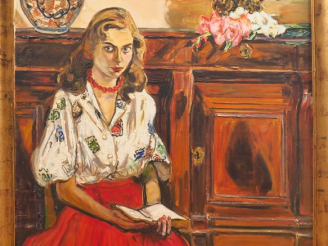 Vente aux enchères Mario CAVAGLIERI. "Nicole" Huile sur toile, signée en bas à droite et 