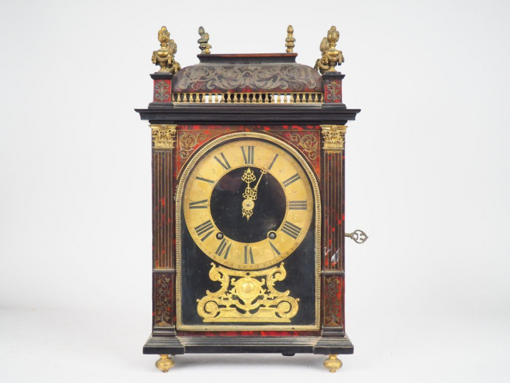 Pendule dite "religieuse" fin XVII - début XVIIIème en marqueterie bou