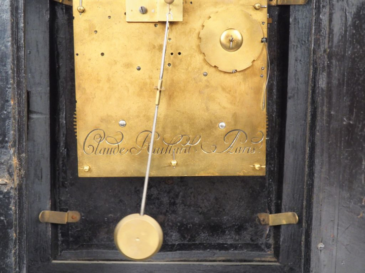 Pendule dite "religieuse" fin XVII - début XVIIIème en marqueterie bou