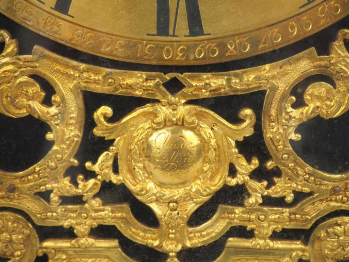 Pendule dite "religieuse" fin XVII - début XVIIIème en marqueterie bou