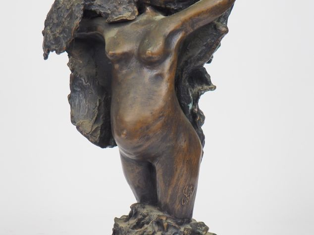 FBL. "Allégorie de la femme". Sculpture en bronze. Signée et numérotée
