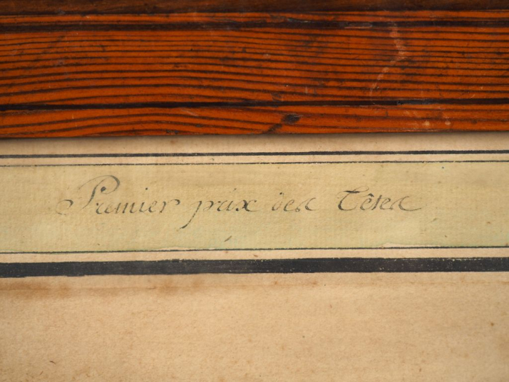 GAMELIN. "attaque de cavalerie près du Boulou" Dessin au lavis, signé 