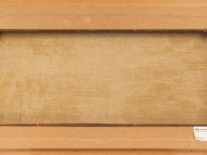 Ecole XIXème.  "marine"  Huile sur toile  Dim. 29 x 60 cm