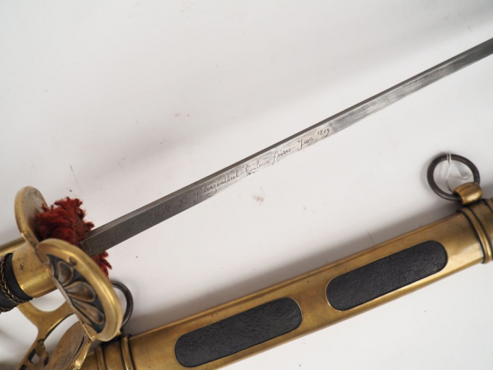 Sabre de grenadier à cheval garde impériale du troisième modèle, montu