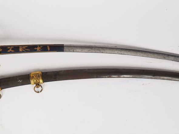 Sabre type officier d’artillerie à cheval tardif (Restauration/second 