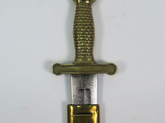 Vente aux enchères Glaive modèle 1816, monture en bronze doré, fusée à écaille, pommeau p