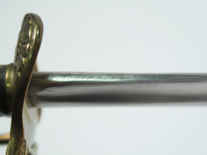 Sabre d’achat privé pour officier de cavalerie type 1882. Monture en b