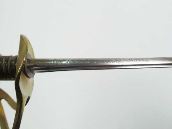 Sabre troupe de dragon modèle 1854/82 issu de la « manufacture d’armes