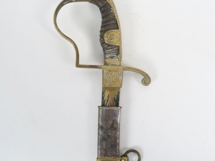 Sabre de cavalerie Germanique « à la Blücher », très belle lame courbe