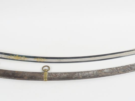 Sabre de cavalerie Germanique « à la Blücher », très belle lame courbe