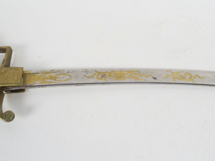 Sabre de cavalerie Germanique « à la Blücher », très belle lame courbe