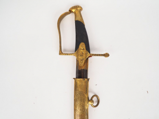 Vente aux enchères Sabre d’officier de cavalerie légère époque consulat, arme montée bron