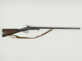 Vente aux enchères Fusil de chasse juxtaposé à chien système Lefaucheux en calibre 16 à b