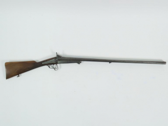 Vente aux enchères Fusil de chasse juxtaposé à chien système Lefaucheux en calibre 16 à b