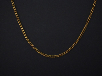 Vente aux enchères Chaine en or jaune, maille gourmette. Long. 68 cm  Poids.13,13 g  (un 