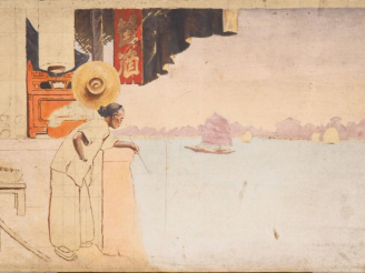 Vente aux enchères Albert Cézard (Attribué à) "Le fumeur d'opium" Huile sur toile. Dim. 3