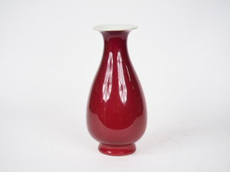 Vente aux enchères Chine, fin XIXe début XXe siècle,  Vase balustre en porcelaine émaillé