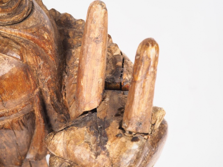 Chine, période Ming, XVIIe siècle Statuette représentant un immortel a