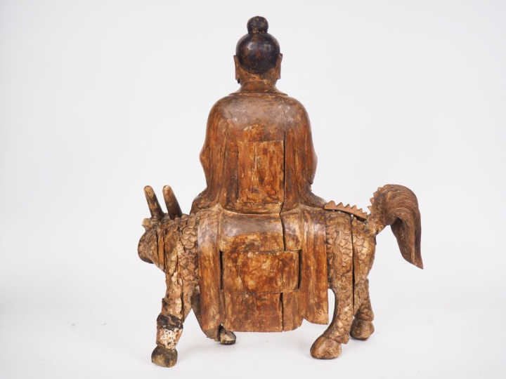 Chine, période Ming, XVIIe siècle Statuette représentant un immortel a